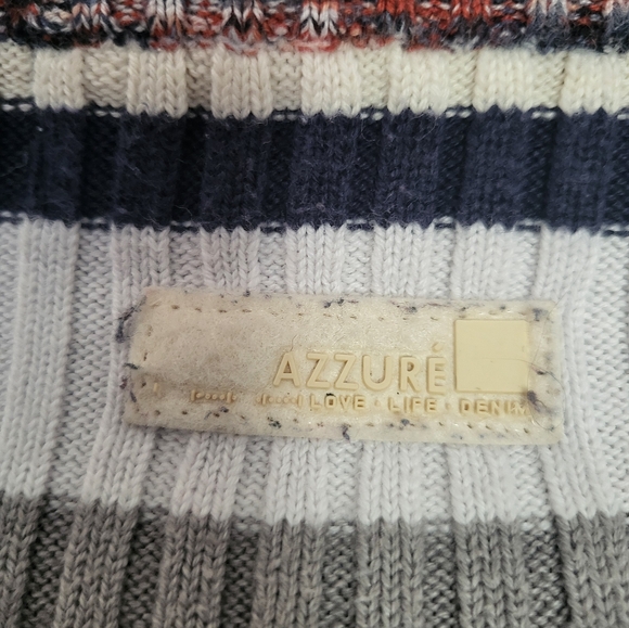 Azzure Denim Women’s Long Sleeve Sweater – Multi-Color, Size Medium - Picture 2 of 5